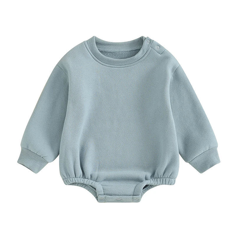 Fleece Lined Bubble Romper Sweatshirt