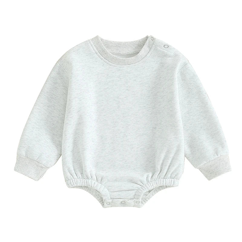 Fleece Lined Bubble Romper Sweatshirt