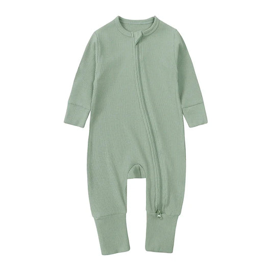 Bamboo Ribbed Onesie - Mint