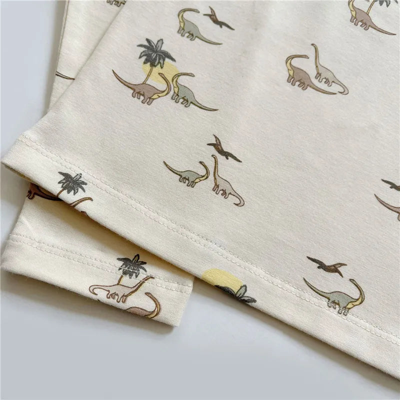 Long Sleeve Pajamas - Dino Print