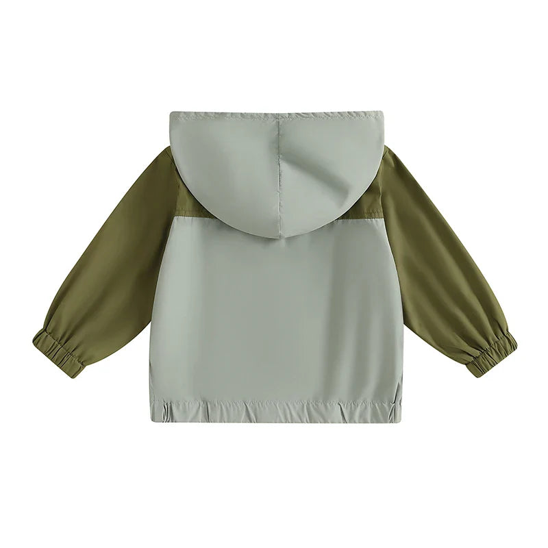 Boys Lightweight Patchwork Windbreaker