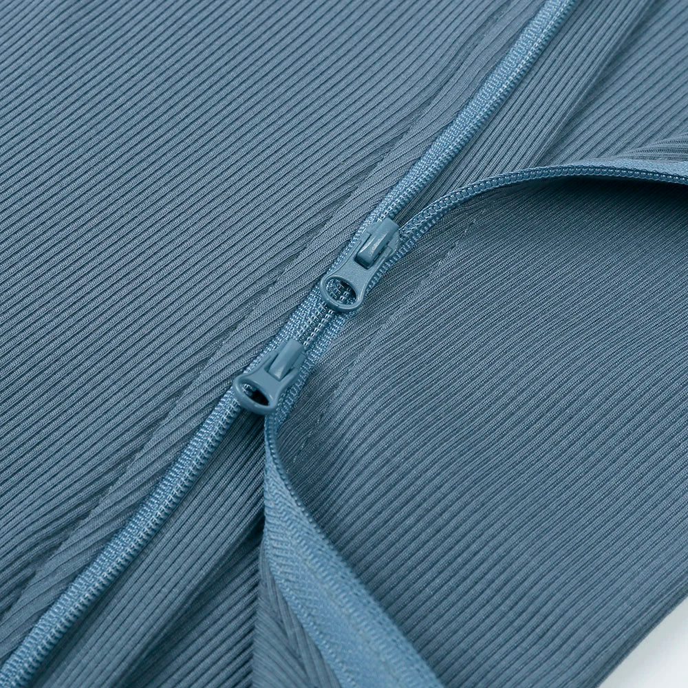 Bamboo Ribbed Onesie - Blue