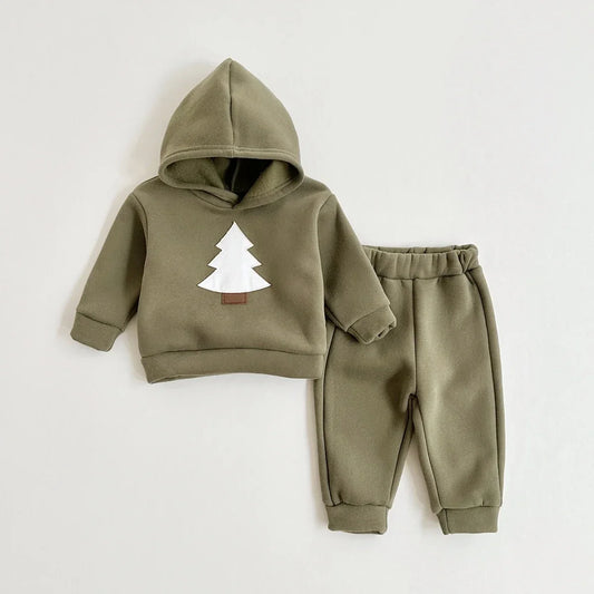 Fleece Lined Tree Sweatsuit
