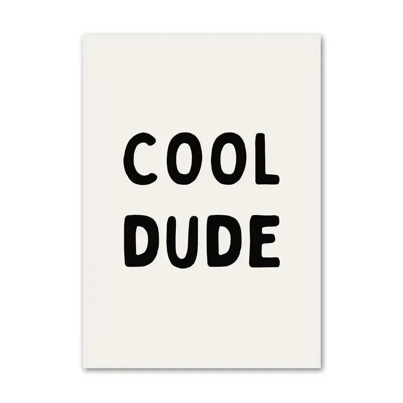 Cool Dude Canvas Wall Print