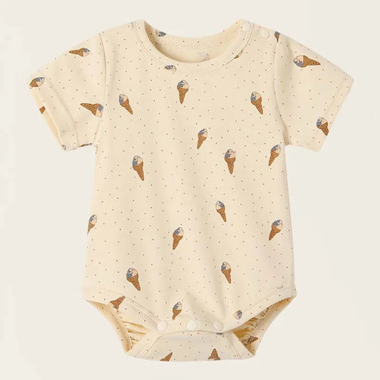 Ice Cream Print T-Shirt Onesie