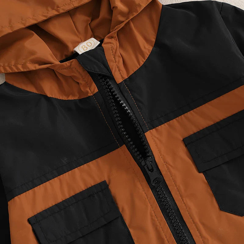 Boys Lightweight Patchwork Windbreaker