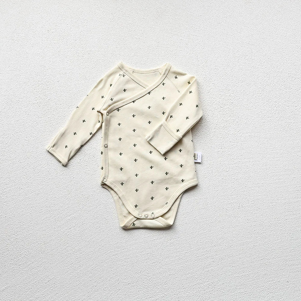 Basic Long Sleeve Onesie & Pants - Cactus