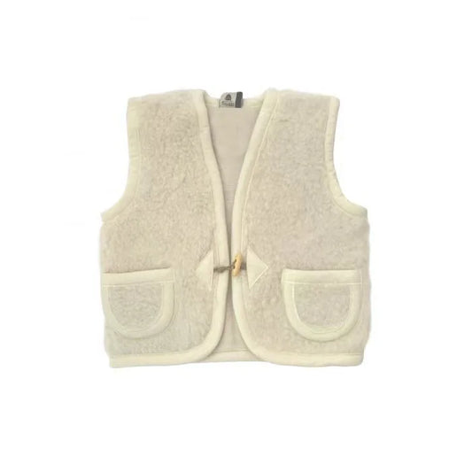Cozy Wool Vest in Cream