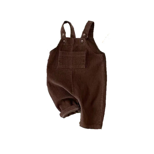 Corduroy Overalls - Coffee