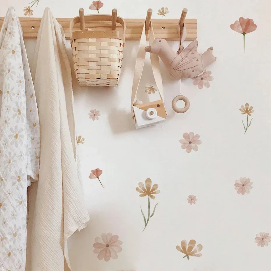 Nursery Wall Decals | Watercolor Flowers