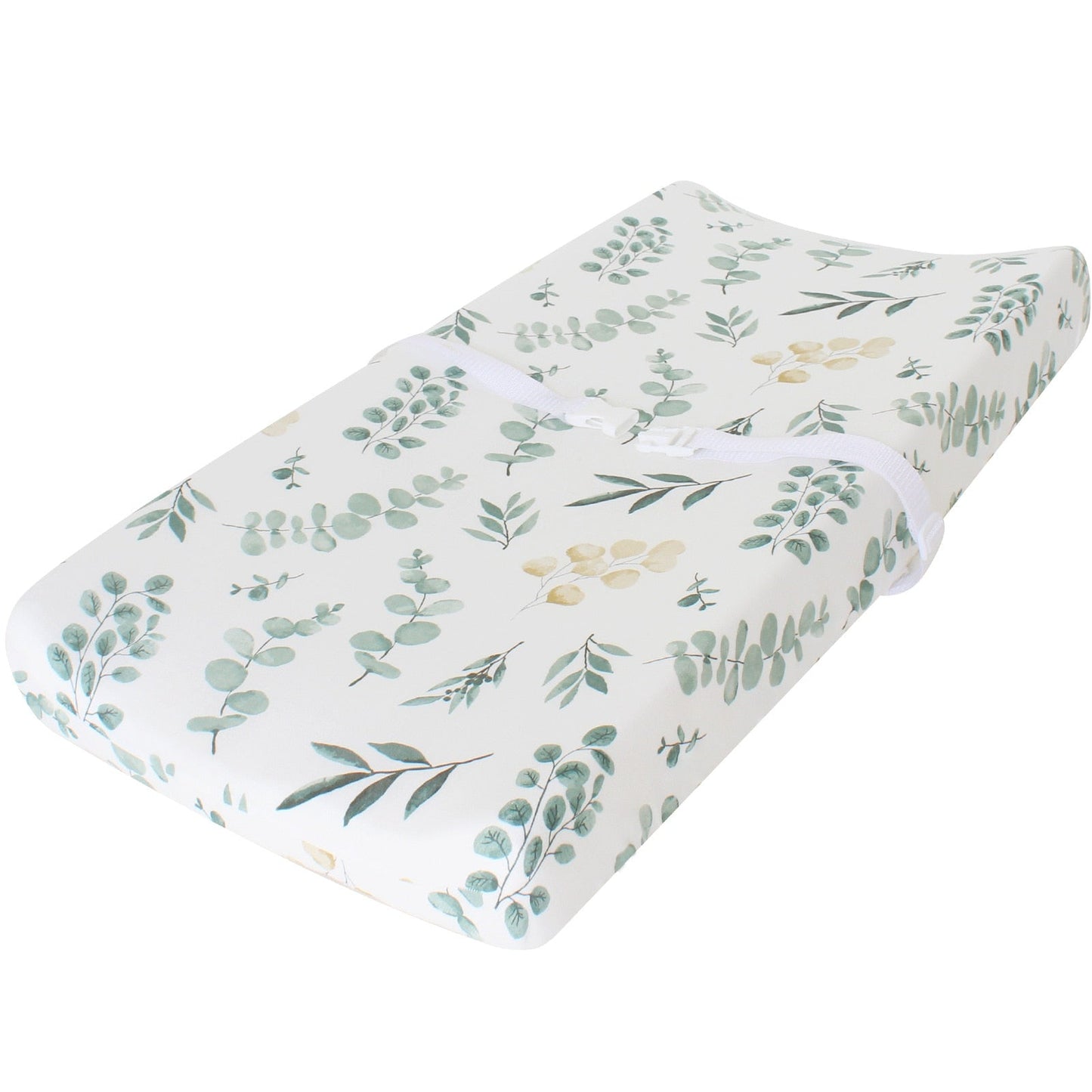 Fitted Changing Pad Cover - Eucalyptus & Fern