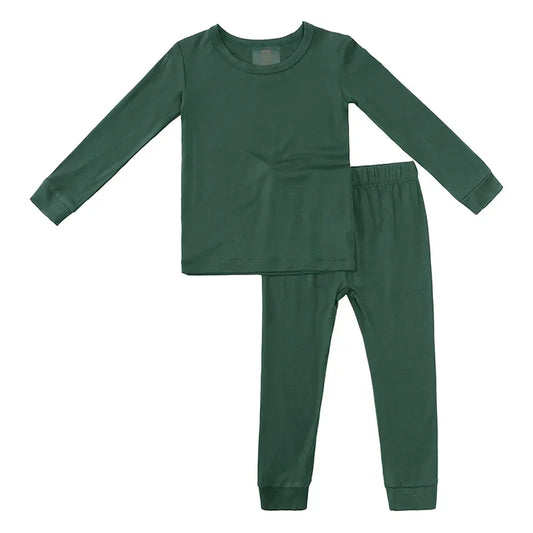 Ultra Soft Long Sleeve Pajama Set - Forest Green