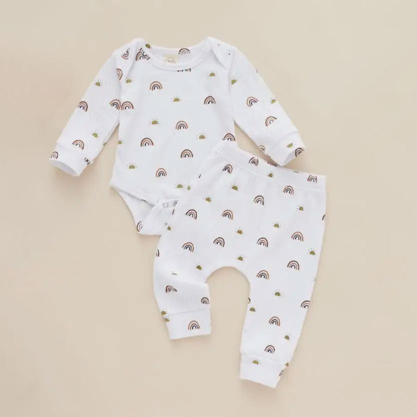 Ribbed Rainbow Play Set - White