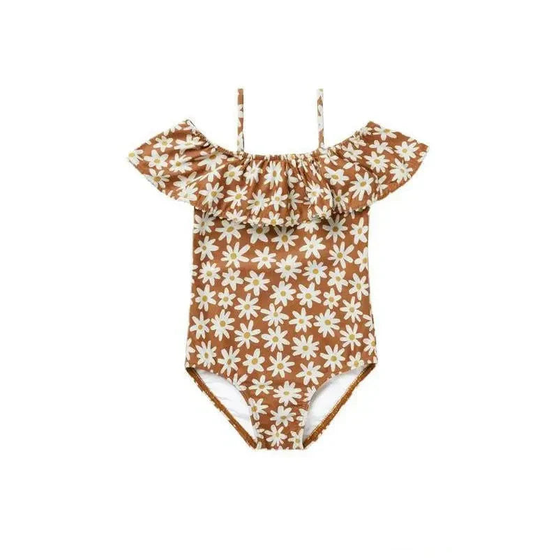 Girls Daisy Belle Sleeve Swimsuit