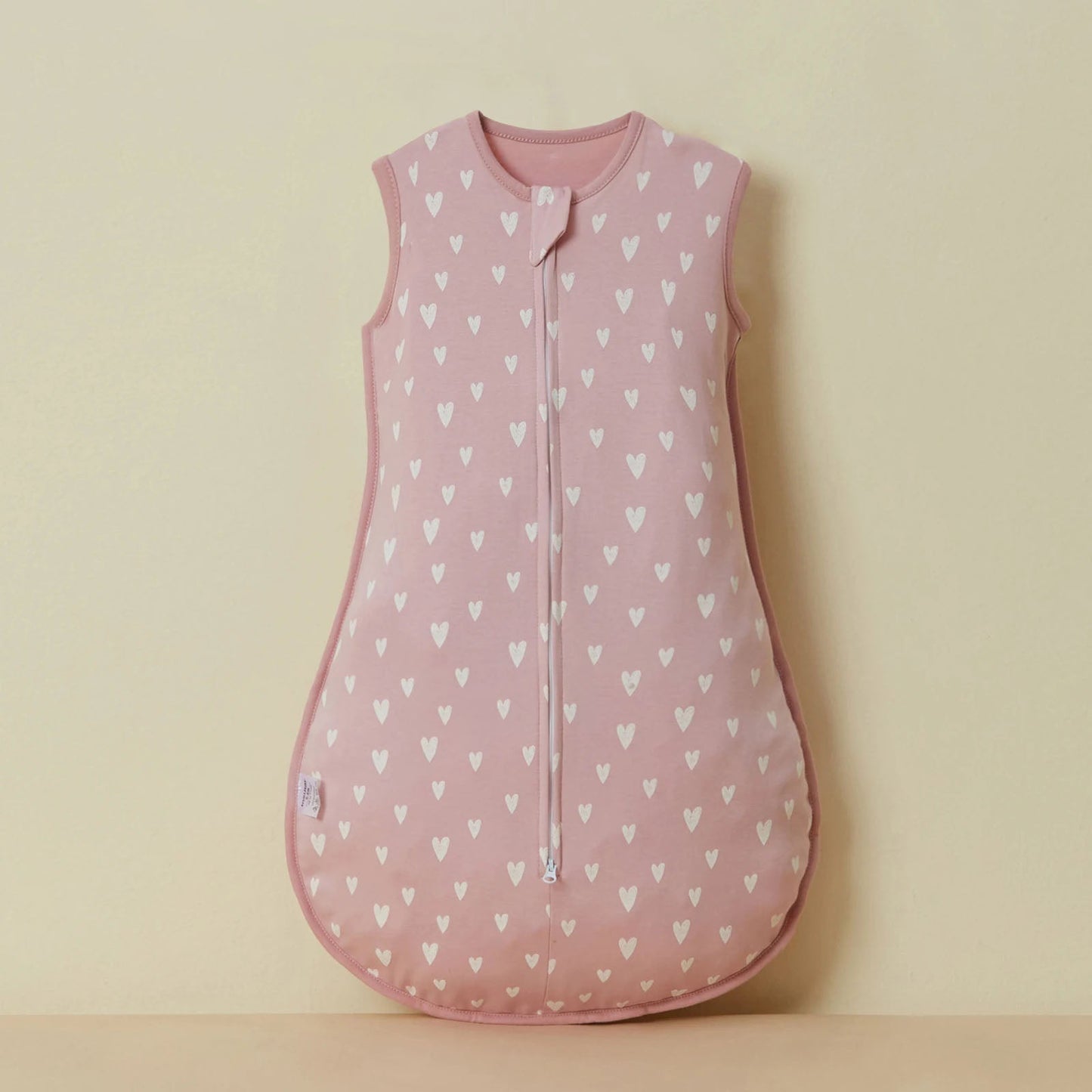 Summer Baby Sleep Sack - Pink Hearts