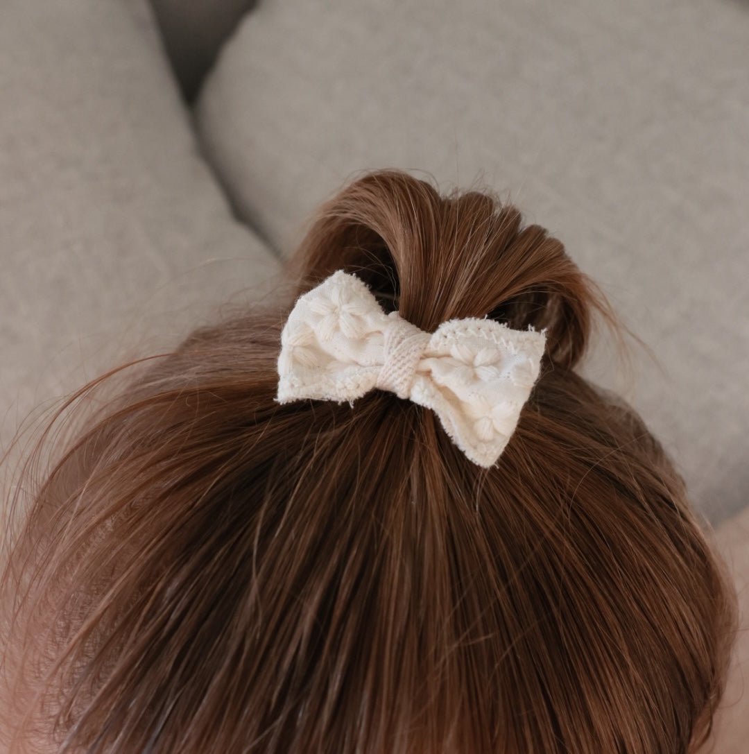 10 Piece Hair Tie Bow Set - Dainty Neutrals