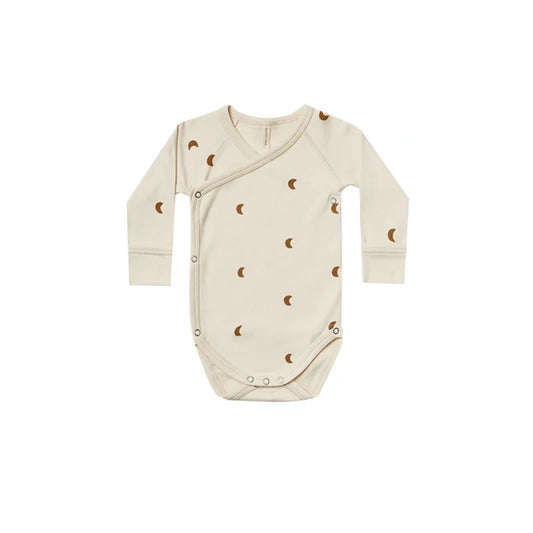 Basic Long Sleeve Onesie & Pants - Moons