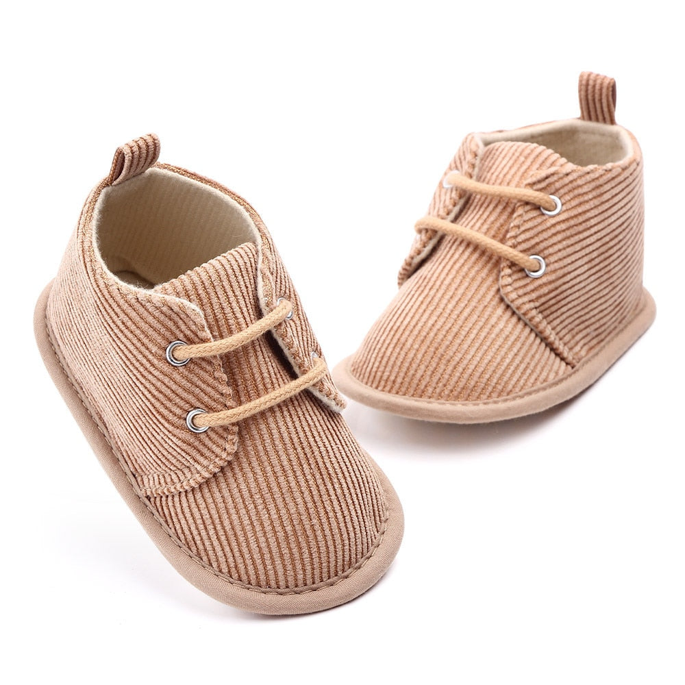 Corduroy Booties in Khaki