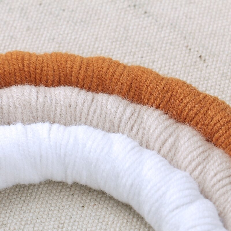 Canvas Rope Rainbow Wall Hanging