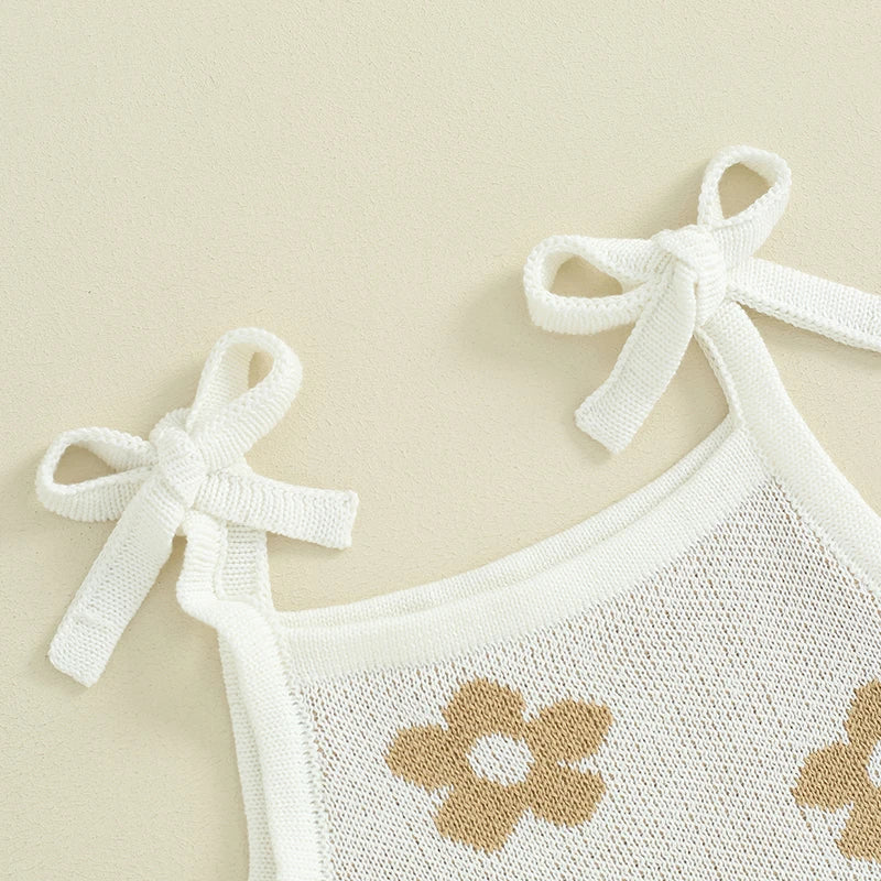 Flower Power Knit Tank & Shorts Set