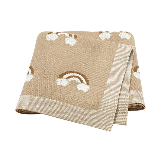 Rainbow Ultra Soft Knit Blanket
