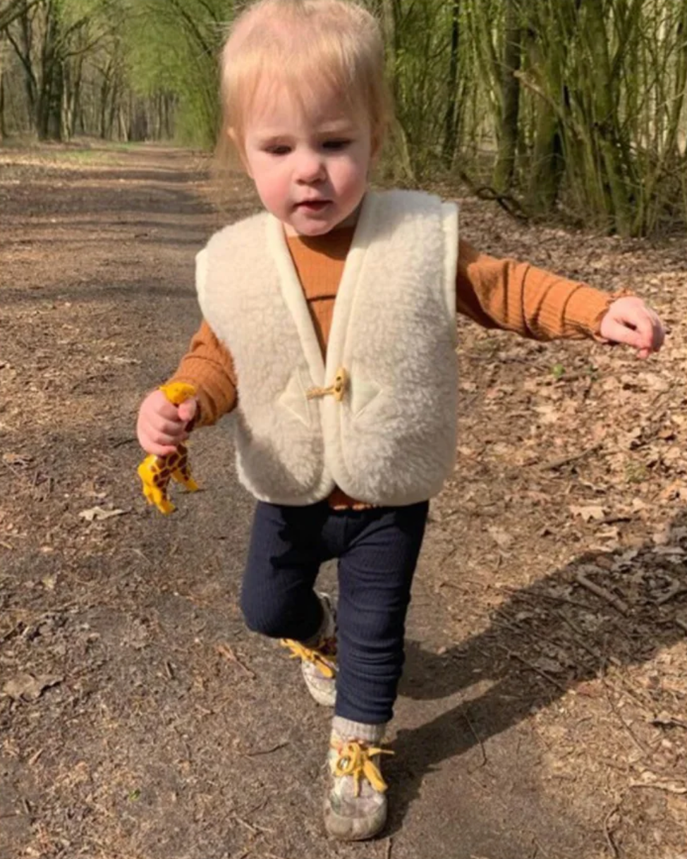 Cozy Wool Vest in Cream
